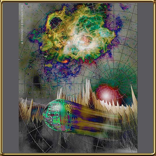 Crab Nebula M 1 illustration